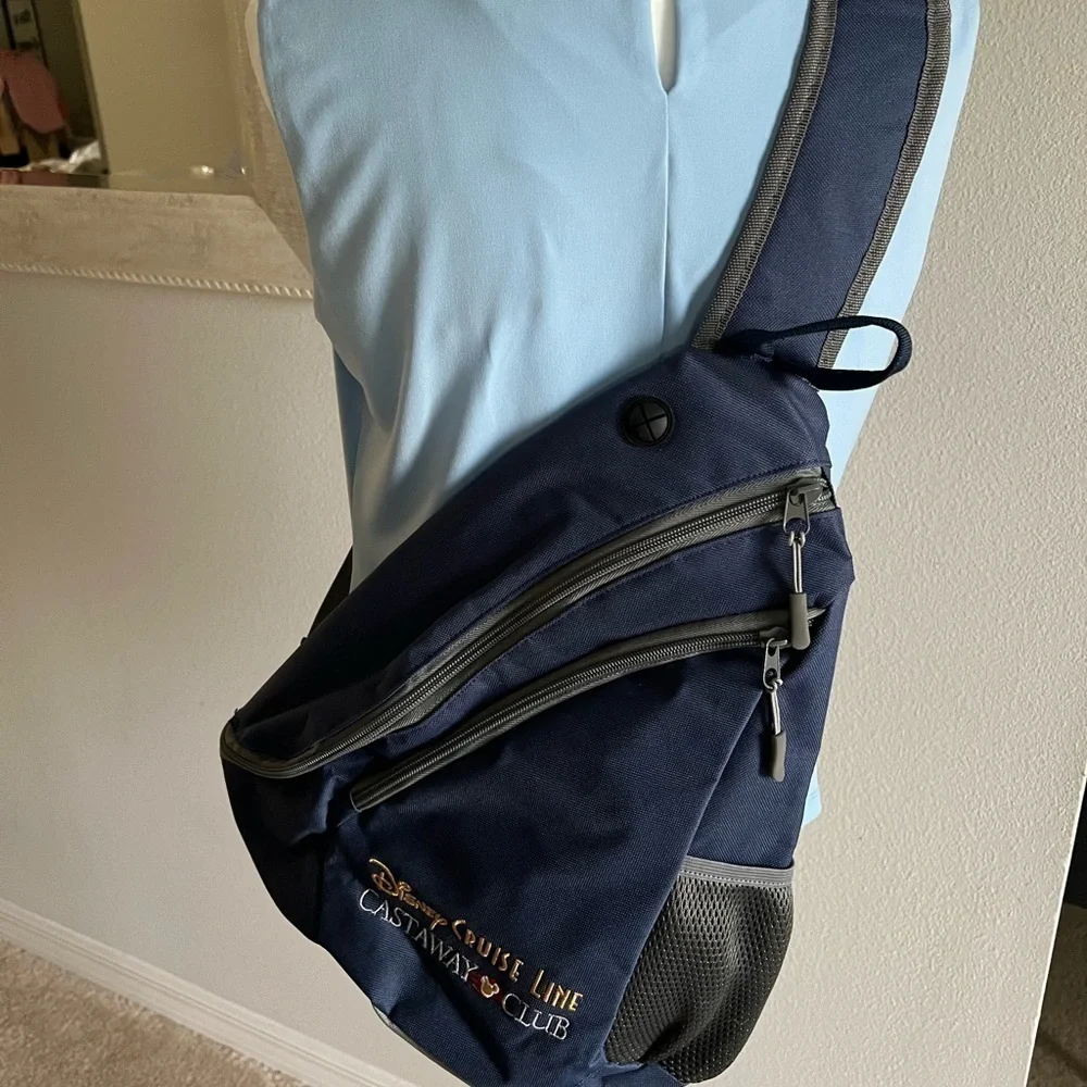 Disney Cruise Line Cast  Away Club NEW Sling Backpack Size Medium.